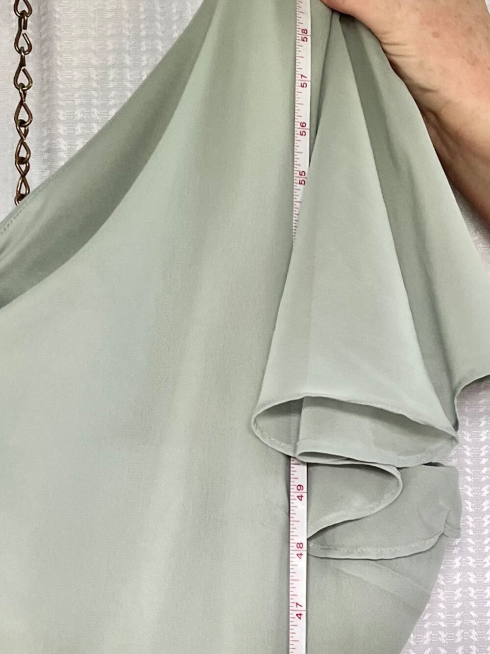 Birdy Grey Hannah Chiffon Dress in Sage size 2X - Picture 4 of 6
